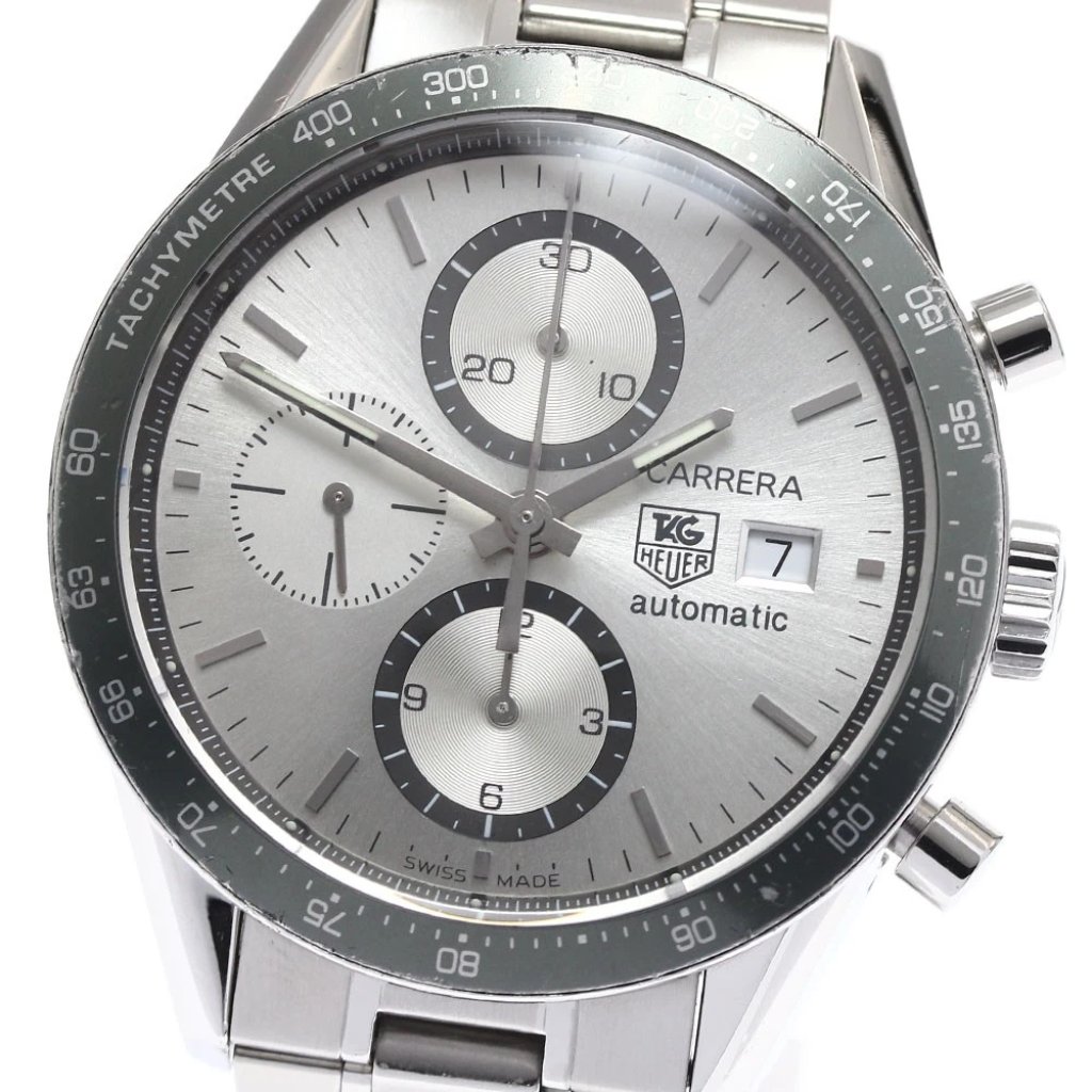 Tag Heuer Carrera Cv2011 Chronograph Silver Dial Automatic Mens Watch894561